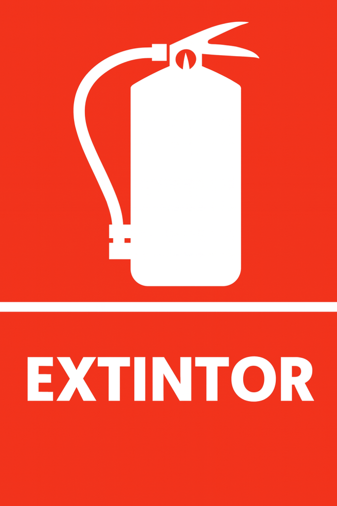 señal de extintor 