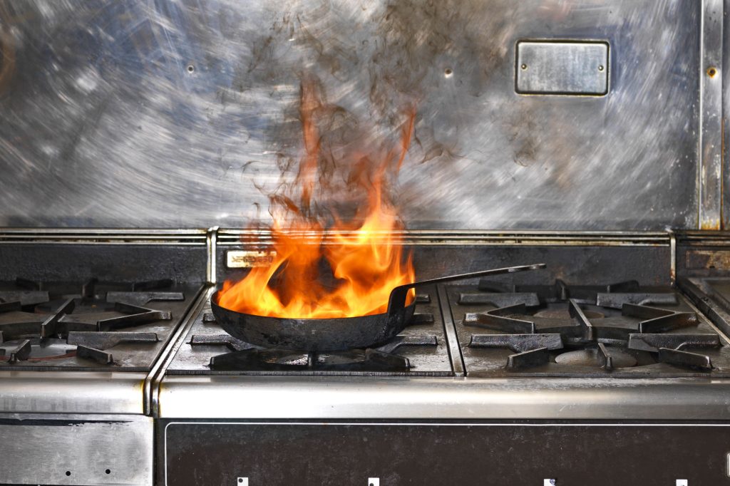 tipo de Fuego Clase F/K: Aceites y Grasas de Cocina